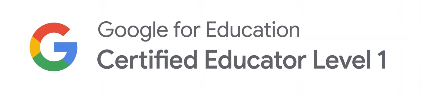 Credencial oficial — Google Educator Nivel 1.